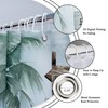 Riyidecor Tropical Beach Palm Tree Shower Curtain for Bathroom Decor