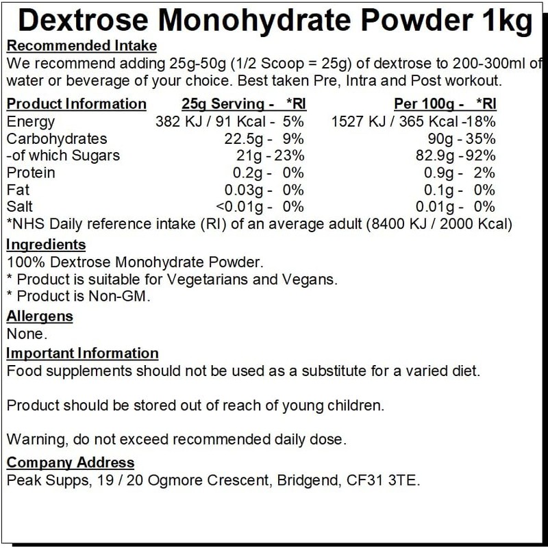 Dextrose Powder | Pure | D-Glucose - Packaging May Vary