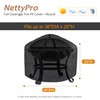NettyPro Fire Pit Cover Round Waterproof Outdoor Patio Firepit Cover