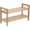 Oceanstar 2-Tier Bamboo Shoe Rack, Brown, SR1309