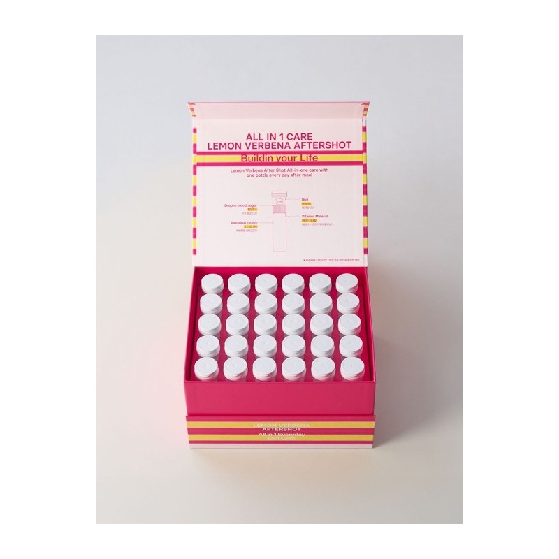 Buildin Lemon Verbena Aftershot 30 pieces 1 box (1 month)