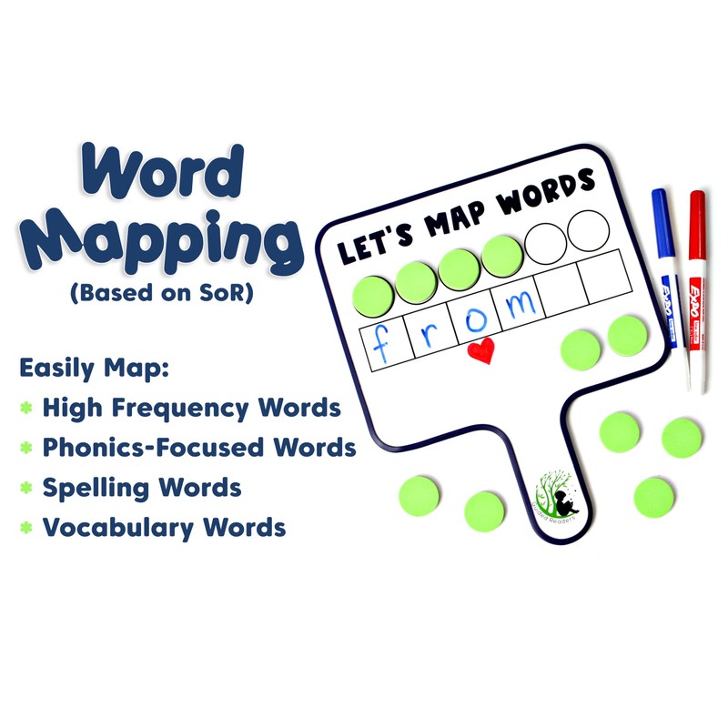 Word Mapping Paddles | Orthographic Mapping & Science of Reading