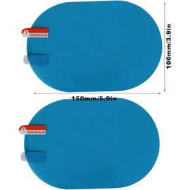 aqxreight 1x15mm Pelicula para Espejo Retrovisor de Coche a Prueba de Lluvia Pelicula de Espejo Impermeable Anti Niebla Nano Revestimiento Pelicula de Coche para Espejos de Coche