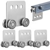 4Pcs 4 Wheel Trolley Assembly Rollers Four Bearing Trolley Assembly