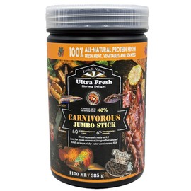 Azoo 385 GM (1150 ML) + 15% Extra Plus Carnivorous AROWANA/GAR Fish Jumbo Sticks