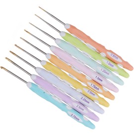 Crochet Hooks Kit Ergonomic Knitting Needles Set Knitting Craft Yarn 0.8mm 1mm 1.25mm1.5mm 1.75mm 2mm 2.25mm 2.5mm 2.75mm