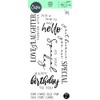 Sizzix Clear Stamps 5PK Sunnyside Sentiments #6 by Pete Hughes
