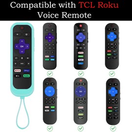 Gavyqier 3Pack Remote Control Cover fits for Roku TV | Onn Roku | TCL Hisense Roku Silicone Protective Controller Sleeve Universal for Roku Express 2021 Roku Streaming Stick+ Remote Case with Lanyards