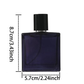 BFLCTTBD 30ml Glass Perfume Atomizer Refillable Spray Perfume Bottle Cosmetic Spray Bottle Fine Mist Fragrance Container For Travel Blue