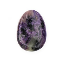 NKlaus Thumb Stone Charoite Gemstone 5 x 3.5 cm Healing Stone Worry Stone Energy Balance 14873