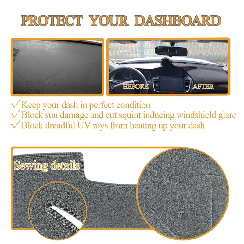 Yiz Dash Cover Mat Fit for Ford F150 F250 F350