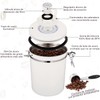 LUMOKU Tarro de Café en Grano, 1.8 L con Válvula