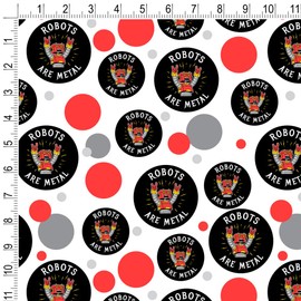 GRAPHICS & MORE Robots Are Metal Rock Funny Humor Gift Wrap Wrapping Paper Roll