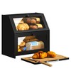 BMOSU Bread Box with Cutting Board Kitchen Bread Storage Organizer