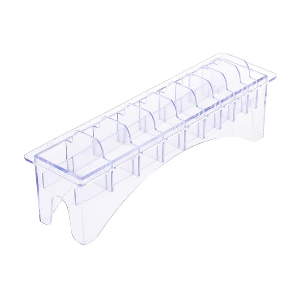 Healeved 1pc Transparent Visible Limit Combs Storage Box for Salon