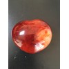 G.I.I Natural Red and Orange Carnelian Agate, Puffy Heart, Healing