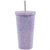 500ml Water Bottle Stainless Steel Rhinestone Decoration Vacuum Water Cup