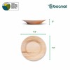 BOSNAL - Palm Leaf Biodegradable Bowls, 9.5 inch Round Soup