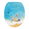 Viewamoon Ocean Toilet Seat Cover Starfish Toilet Lid Cover for