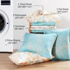 Cmfshape Blue Coastal Queen Size Comforter Set 7 Pieces,Starfish Printed