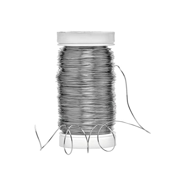 Rayher 2402500 Silver Wire with Copper Core, 0.30 mm Diameter,