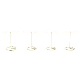 Pssopp Jewellery Stand, Jewelry Organiser, Metal T Bar Necklace Display Stand, T Shaped Jewelry Stand, Iron Earrings Stand, Holder, T-shaped Stud Earrings(GOLD)