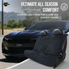 Universal Back Seat Protector Towel -Black – Full Coverage, Soft