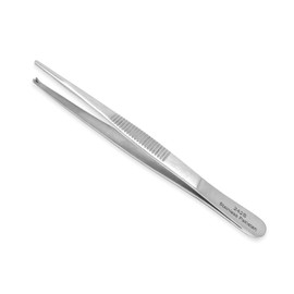 O.R. Grade Thumb Tissue Forceps, 4.5 in., Stainless Steel