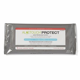 Medline Aloetouch Protect Dimethicone Skin Protectant Wipes, Hypoallergenic, Fragrance-Free, 3 Count (Pack of 72)