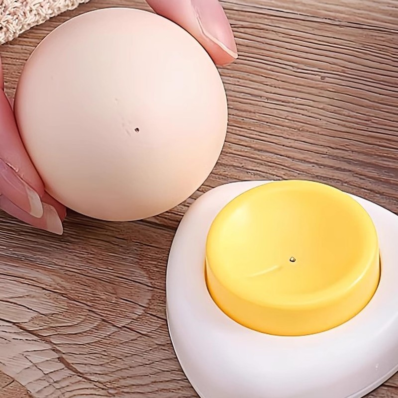 PLLDVEFD 2-Piece Egg Hole Puncher, Creative Egg Driller, Simple Plastic