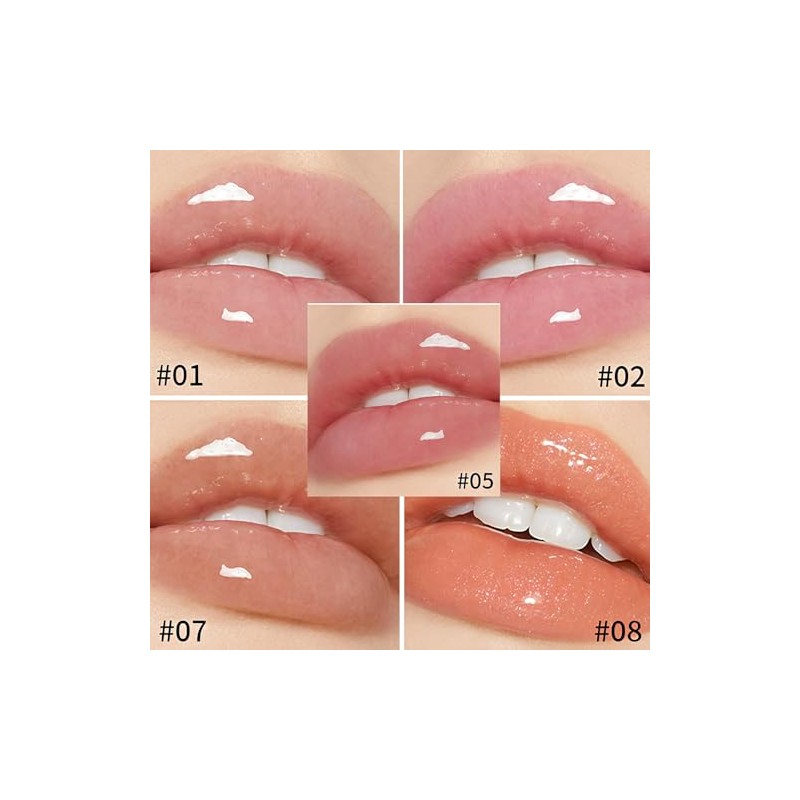 Lip Oil Hidratante Lip Gloss, Juego de 5 Colores