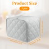 1-Pack 2 slice Toaster Cover, Polyester Fabric Quilted Two Slice