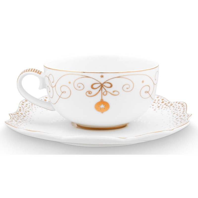 Pip Studio Cup and Saucer Royal Winter White 225 ml