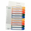Leitz 12930000 PC-Writable Index A4 Polypropylene 1-10 Multi-Coloured (Pack of