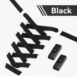 Aujzoo No Tie Shoe Laces for Trainers | Premium Elastic Weave & Quick Lock Buckle | Flat Shoe Laces For Adults & Kids | Elastic Shoelaces No Tie