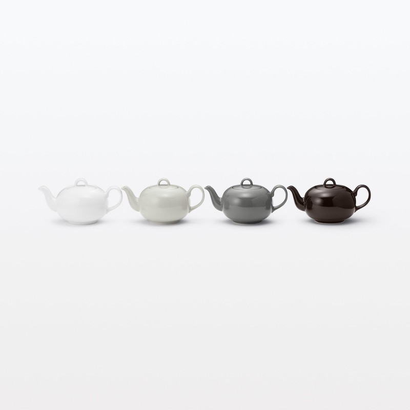 MUJI 83444211 Everyday Teapot, White, 23.7 fl oz (700 ml)