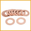 Partuto 12mm Inner Dia Copper Crush Washers Flat Car Sealing