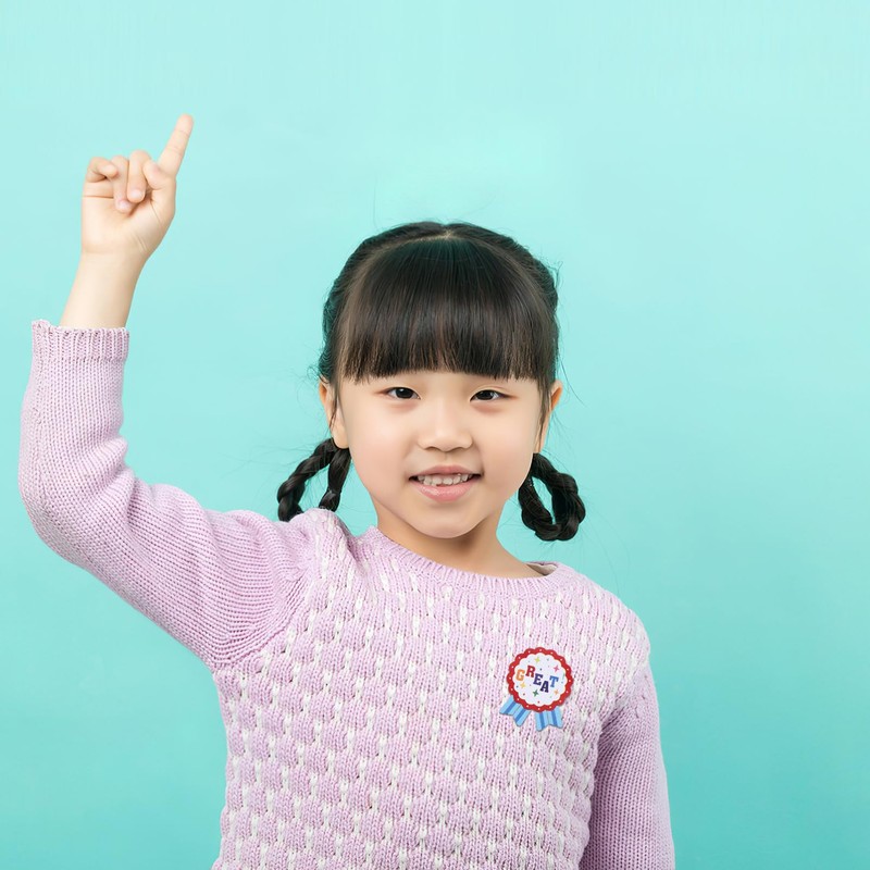 OHPHCALL Award Ribbon Stickers 100 Teacher Stickers Reward Winner Badge