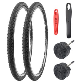 MAKELEN Road Bike Tire 700x42c 2 Pack with 2 Tubes Gravel Bike City Bike Tire Strong Grip Compatible Replacement Bicycle Tire for Bicycle Cruiser Bike Black