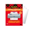 Scotch Scotch Thermal Laminating Pouches, 100 Count, Clear, 5 mil.,
