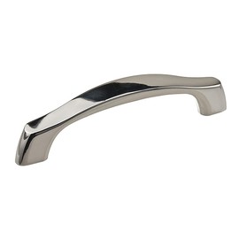 Richelieu Hardware BP81196180 Newtonbrook Collection 3 3/4-inch (96 mm) Center-to-Center Polished Nickel Modern Cabinet and Drawer Pull Handle for Kitchen, Bathroom, and Furniture