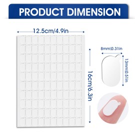 AROIC 1000 Pcs Double Sided Sticky Dots, Easy to Peel Nano Adhesive Dots, Clear Removable Sticky Tack, Strong Adhesive Gel Double Sided Tape Dot for Balloons, Posters, Home, Office, DIY Crafts