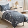 DuShow Cotton Cot Bed Duvet Cover Set,Gray Moon Toddler Duvet