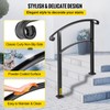 Happybuy 3-Step Transitional Handrail Fits 1 or 3 Steps Matte