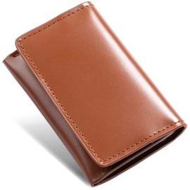 Mura Coin Case, Coin Purse, Genuine Leather, Men's, Thin, 0.4 inches (1 cm), Camel