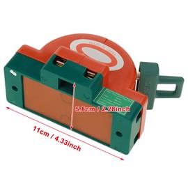 2 Pcs 32A 220V 2 Pole Disconnect Double Switch Knife Double Throw DPDT Knife Safety Disconnect Switch Orange