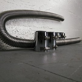 National Speed Automotive Supply 1970 - 1981 Camaro or Firebird 48 Stainless Steel SS Radiator Hoses Kit