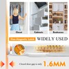 SNOMEL 2 Pieces Plastic Push to Open Cabinet Hardware, Rebound