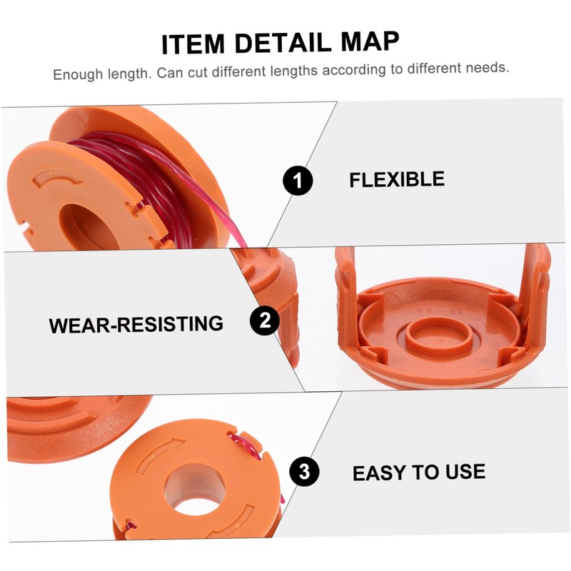 Levemolo Replacement Mower Line 0.065in for String Trimmer 12pcs Set