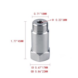 M18*1.5 Oxygen Sensor Connector Adapter, Automotive Sensor Connector, Sensor Filter Extension Screw, Automotive Accessories